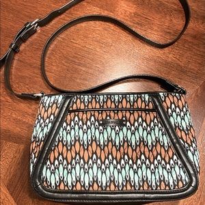 Vera Bradley leather trimmed crossbody